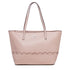 Borsa a spalla rosa con logo in metallo Carrera Jeans Sally, Brand, SKU b511000520, Immagine 0